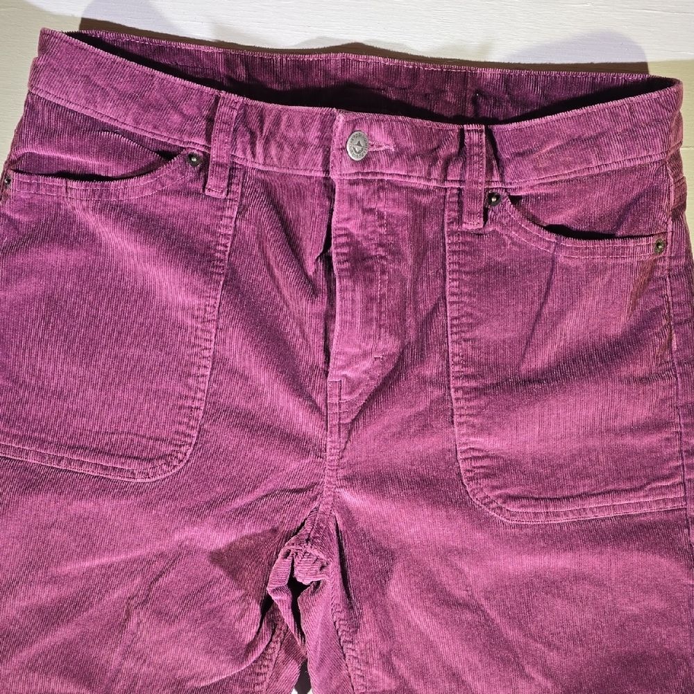 Patagonia Women's Straight Leg Corduroy Pants in Berry